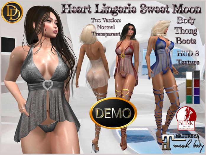 ☾ⅅⅅ☽ Maitreya ❤ Heart Lingerie Sweet Moon ❤ Slink / DEMO