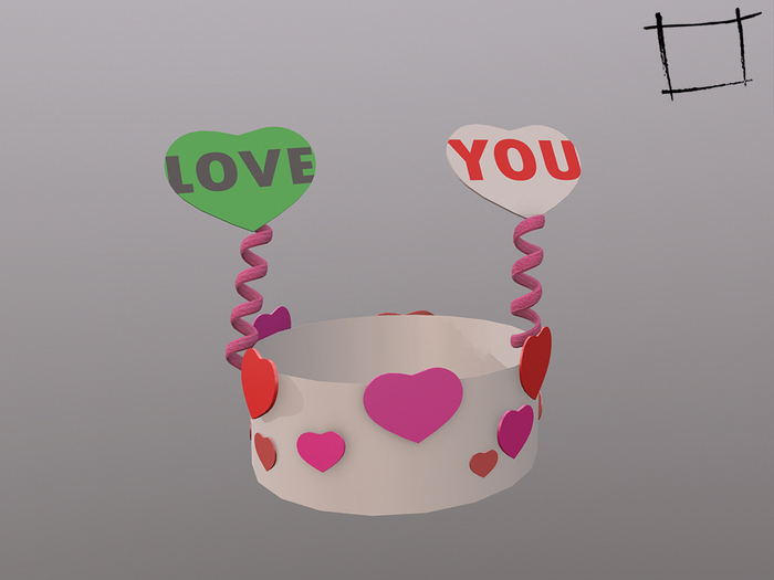 WC1059 Valentine's Day Crown