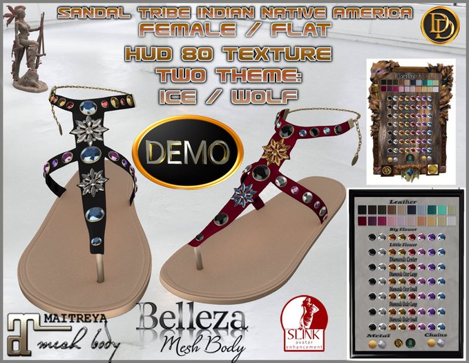☾ⅅⅅ☽ ★ SANDAL TRIBE INDIAN NATIVE of AMERICA ★ DEMO
