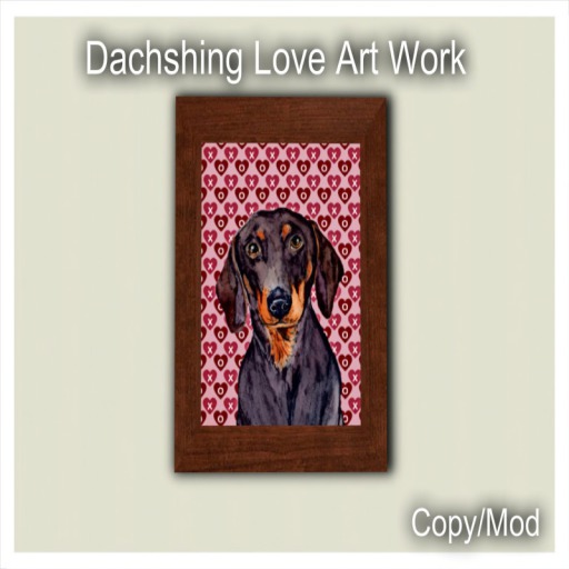 *CC* Dachshing Love Art Work (Bagged)