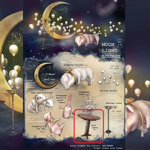 boxed){anc} MoonLightLounge. wood table