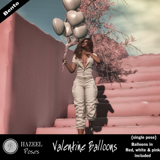 .::Hazeel::. Valentine Balloons ~Bento Pose