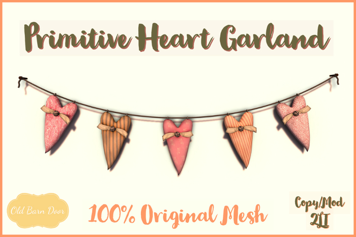 {OBD} Primitive Heart Garland