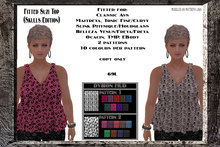 Fitted Suzi Top (Skulls Edition)
