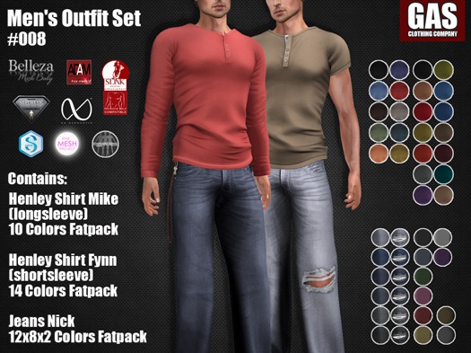GAS [Men's Outfit Set #008]