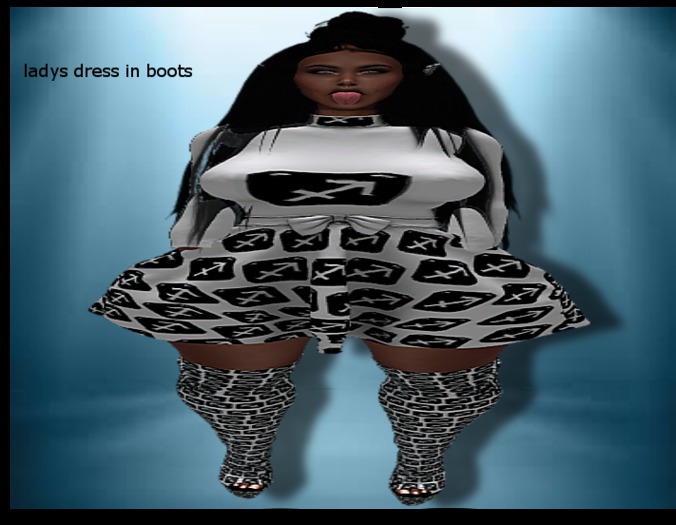 {LS} sagittarius Black Ladys Dress