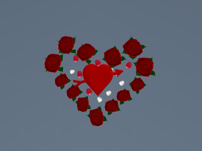 Hearts & Roses Wreath