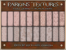 Parkins Textures - Olivia Set - 20x Full Perm Seamless 1024x1024 - Fabric, Material, Texture, Cloth, Coral, Floral