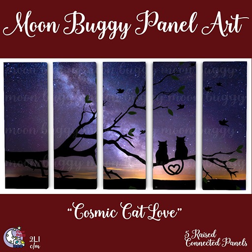 Moon Buggy Art - Cat Cosmic Love