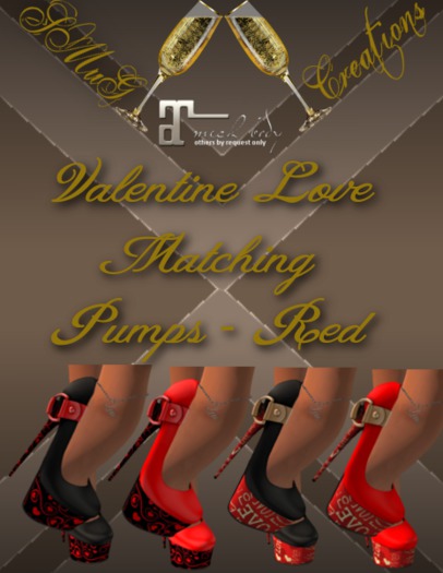 Valentine LOVE Red Pumps