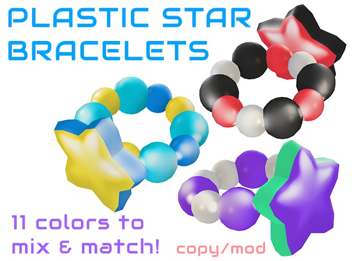 Snode - Plastic Star Bracelets