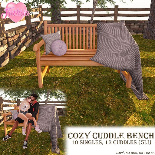 ~Fuchsia~ Cozy Cuddle Bench 