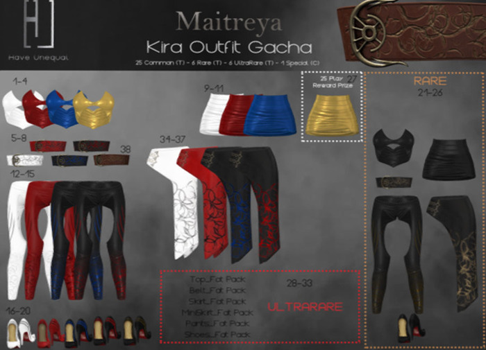 [HU] #10 Kira MiniSkirt_Red_Maitreya_COMMON