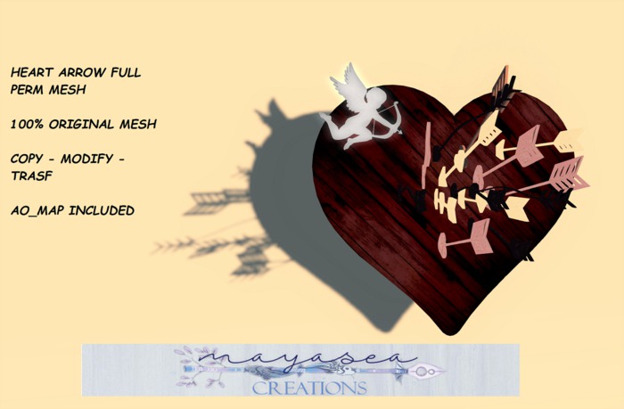 HEART ARROW VALENTINE FULL PERM MESH