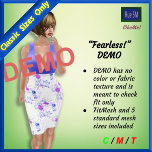 5Ms Fearless Pencil Dress DEMO  v2 (ADD to unpack)