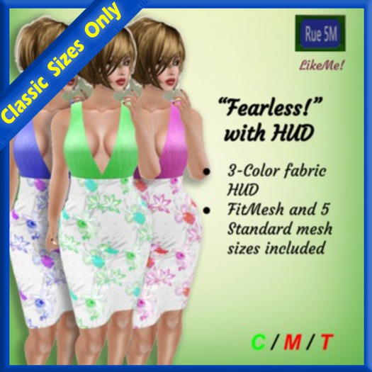 5Ms Fearless Pencil Dress with HUD  v2 (ADD to unpack)