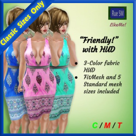 5Ms Friendly Pencil Dress with HUD  