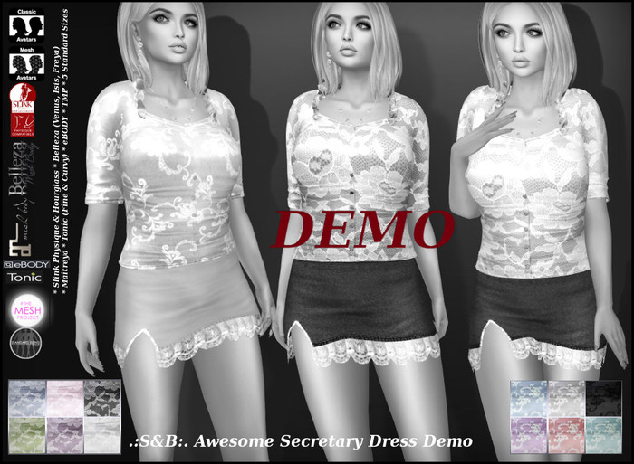 .:S&B:. Awesome Secretary Dress 2 & 3 Demo