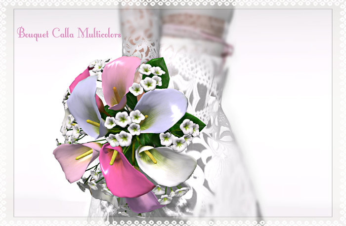 ♥♥ Charm & Chic ♥♥  Amy Bouquet Calla Multicolour