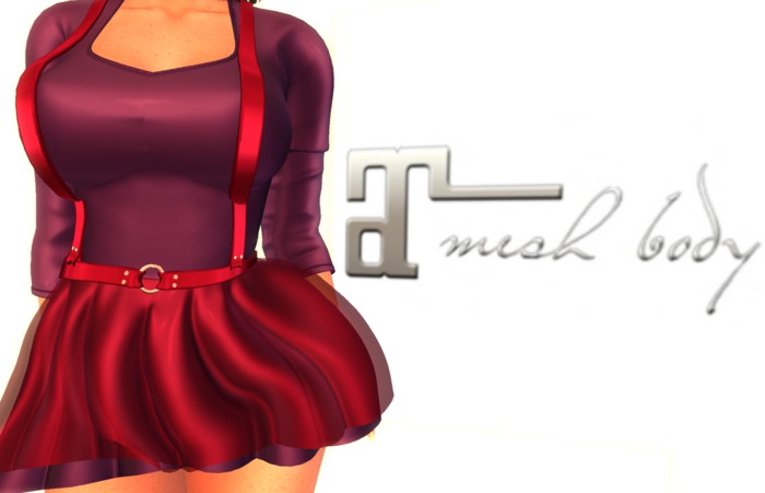 CD -  OUTFIT MINI DRESS PURPLE/RED  - Maitreya