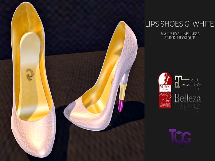ToG Lips Shoes G White *wear me