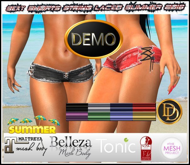 ☾ⅅⅅ☽ Sexy SHORTS String LACED Summer 2018 DEMO