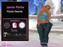 Jamie Pants Floral Hearts