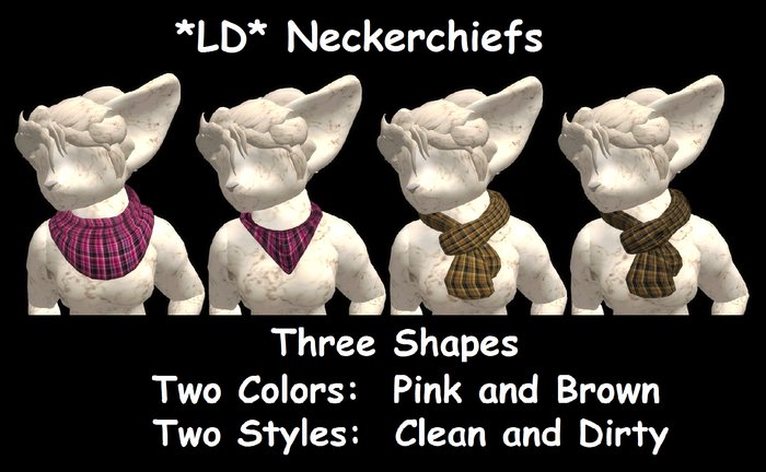 *LD* Neckerchief Set (Pink/Brown)