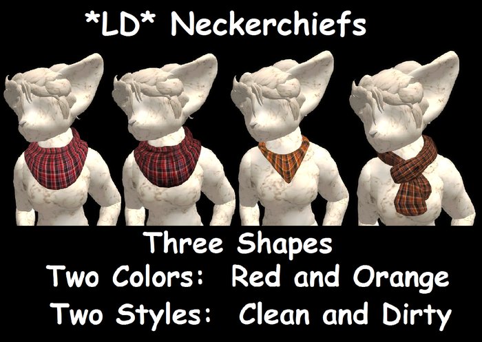 *LD* Neckerchief Set (Red/Orange)