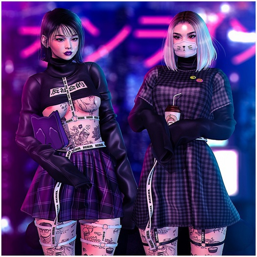 BJK* Tokyo StreetWear  GREEN/DENIM COMPLETE SET