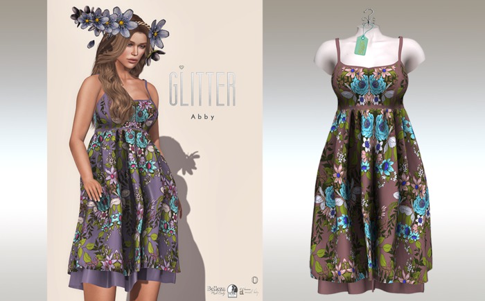 GLITTER - ABBY Fitmesh Dress Makeup