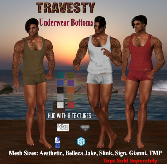 DEMO Travesty underwear Tops and Bottoms