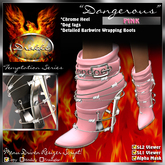 !Drakke! "Dangerous" Ankle Boots(Pink)