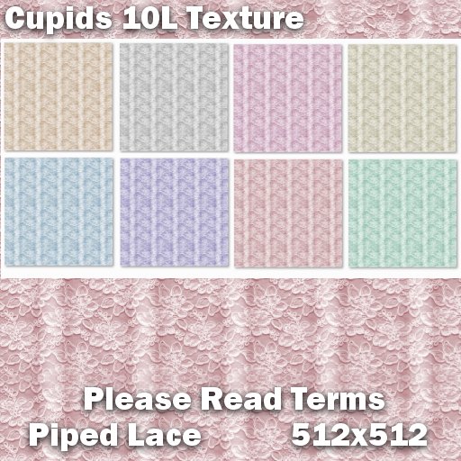 *CUPIDS* Lace Piped Textures