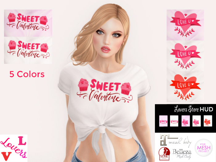Lovers : Sweet Valentine, Love U Top : 5 Textures