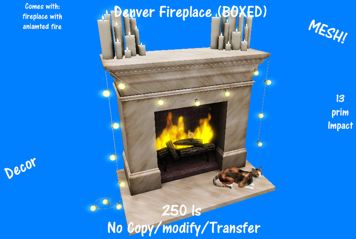Denver Fireplace (BOXED)