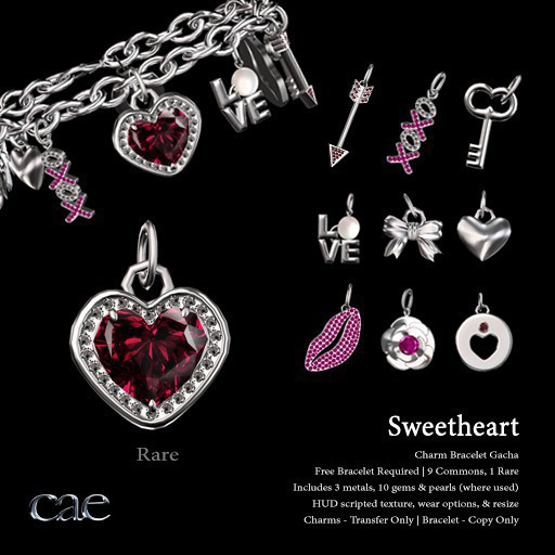 Cae :: Sweetheart :: Charm :: Gem Heart [Rez & Touch] RARE