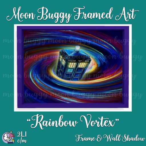 Moon Buggy Art - Rainbow Vortex Dr. Who Inspired TARDIS