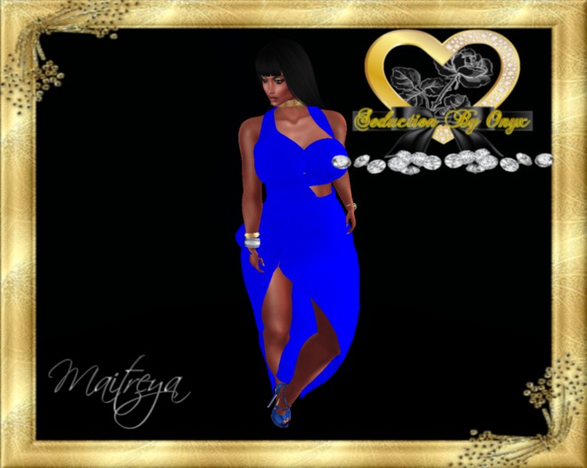 EXCEPTIONAL EXPOSE GOWN BLUE