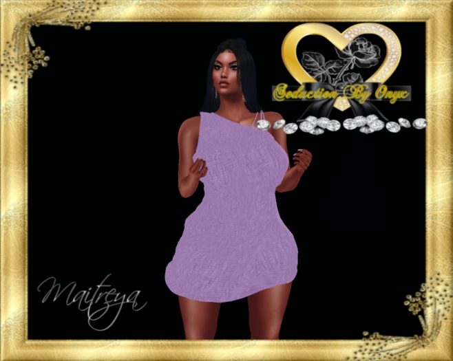 DRAPE DRESS Lavender