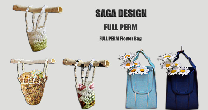 Saga Design Full perm Flower Bag 