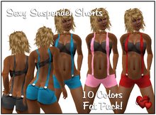 Sexy Suspender Shorts Fat Pack