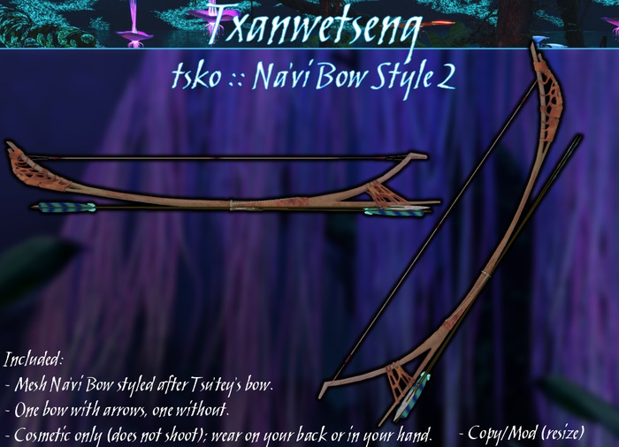 Txanwetseng :: Na'vi Bow Style 2