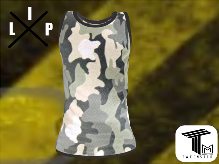 **LIP  camo TANKTOP >MM< Display
