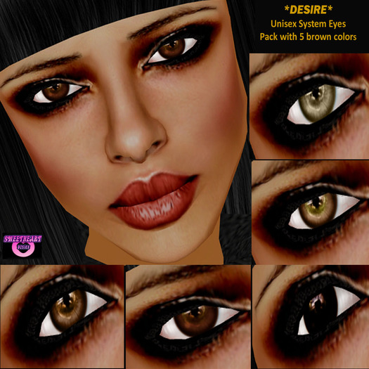 *Desire* Unisex System Eyes Pack - brown