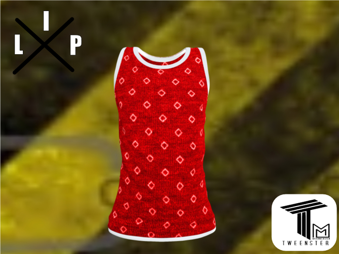 **LIP TANKTOP RED>MM< Display