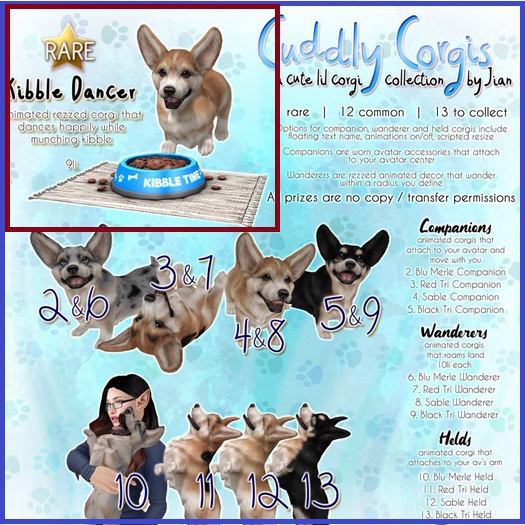 JIAN Cuddly Corgis 1. Kibble Dancer BOX