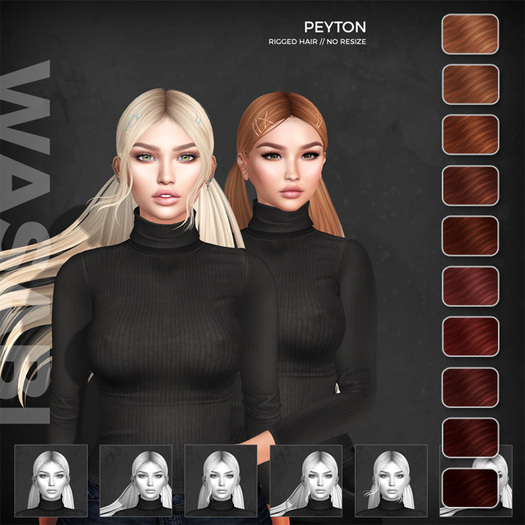 Wasabi // Peyton Mesh Hair - Reds