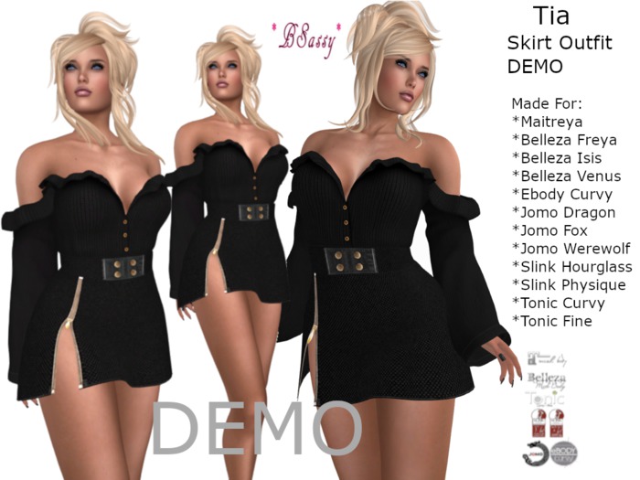 *BSASSY* TIA SKIRT OUTFIT DEMO