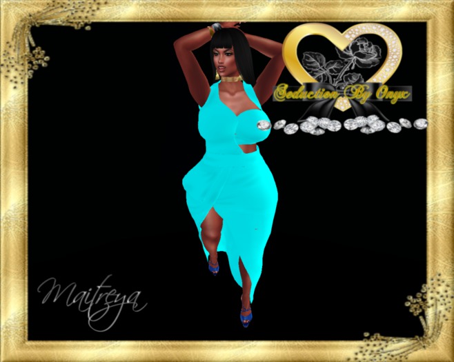 EXCEPTIONAL EXPOSE GOWN BLUE 1